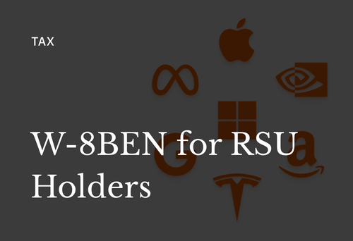 W-8BEN for RSU Holders: What It Does and How to File It